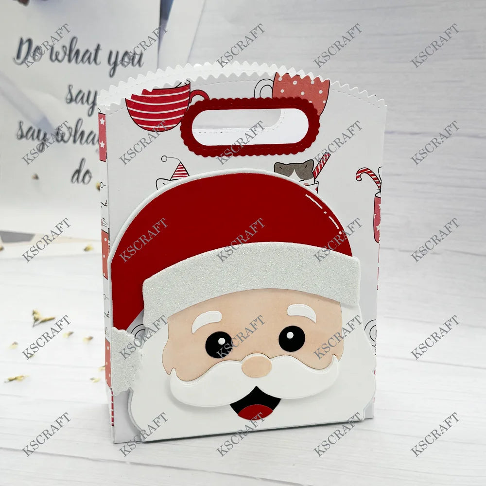 KSCRAFT Gift Bag Christmas Add On Cutting Dies Stencils for DIY Scrapbooking Decorative Embossing DIY Paper Cards