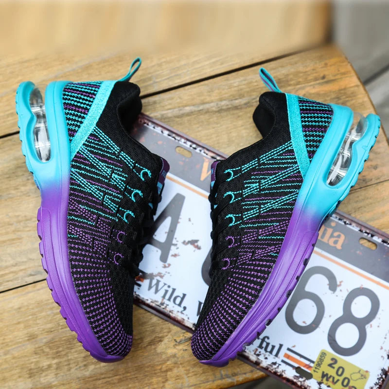 Four Seasons Breathable Sports Running Shoes Outdoor Women Lightweight Tenis Sneaker Non Slip Ladies Jogging Shoes