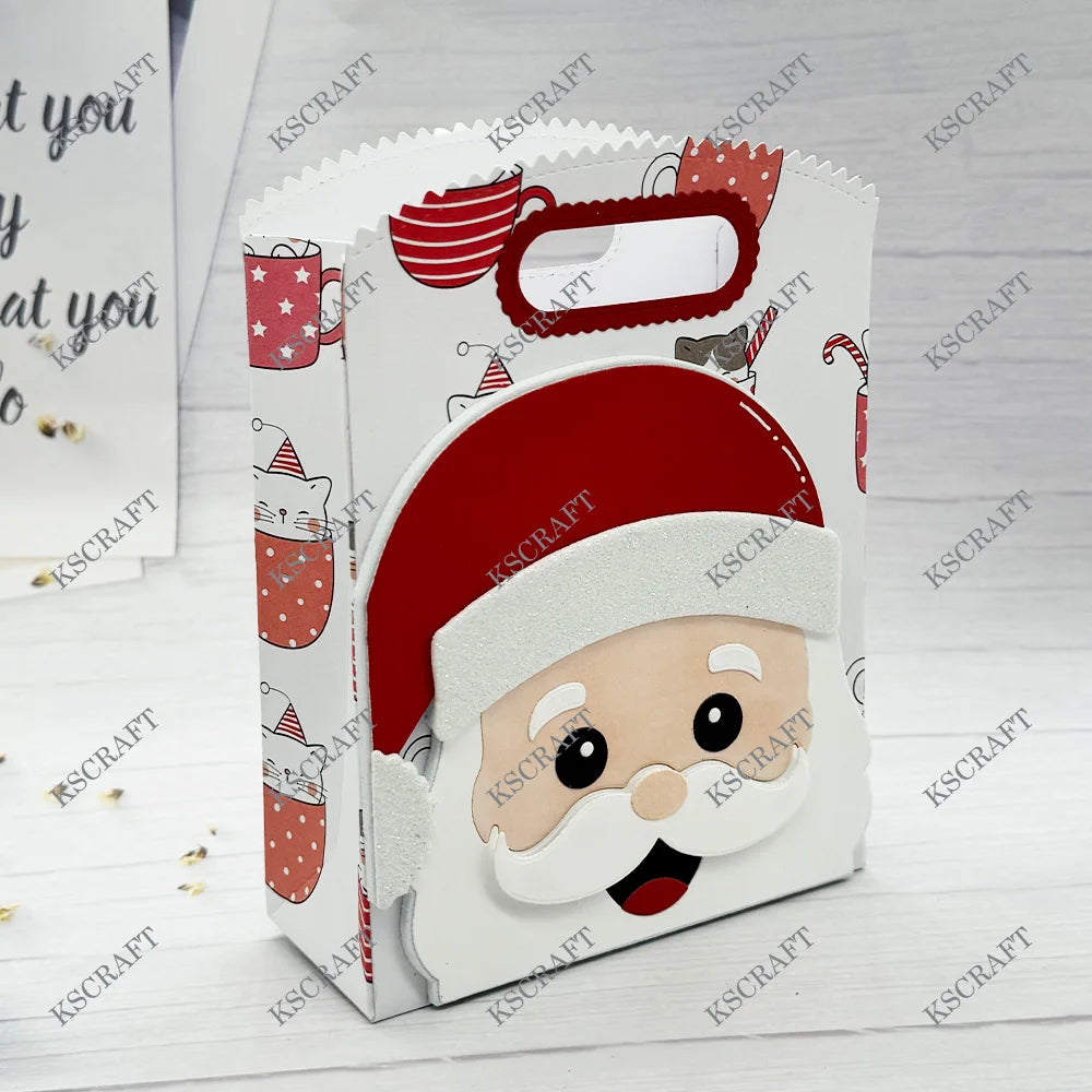 KSCRAFT Gift Bag Christmas Add On Cutting Dies Stencils for DIY Scrapbooking Decorative Embossing DIY Paper Cards