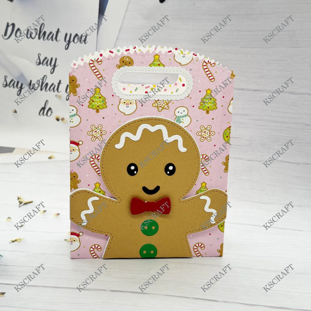 KSCRAFT Gift Bag Christmas Add On Cutting Dies Stencils for DIY Scrapbooking Decorative Embossing DIY Paper Cards