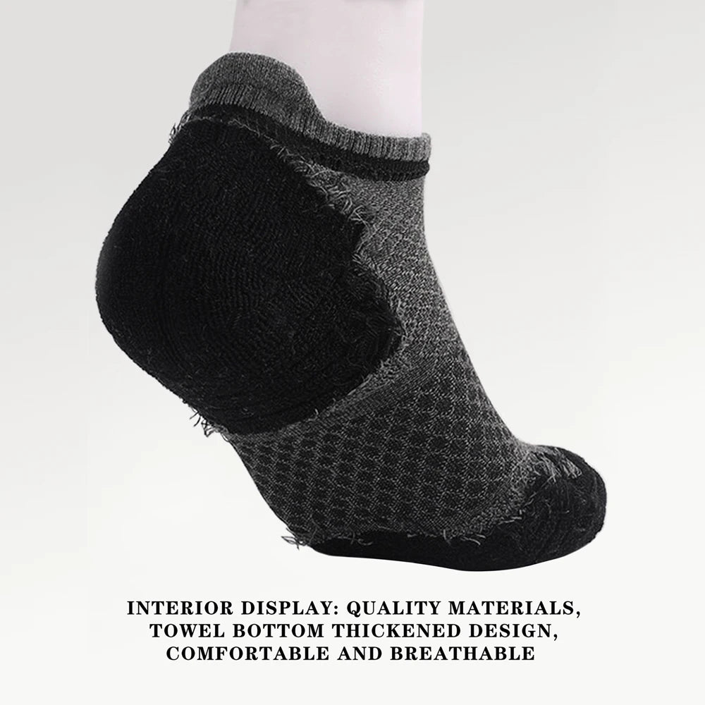 3 Pairs Autumn Winter Men Socks Cotton Thickened Towel Bottom Breathable Socks Male short Socks High Quality Plus Size 35-50