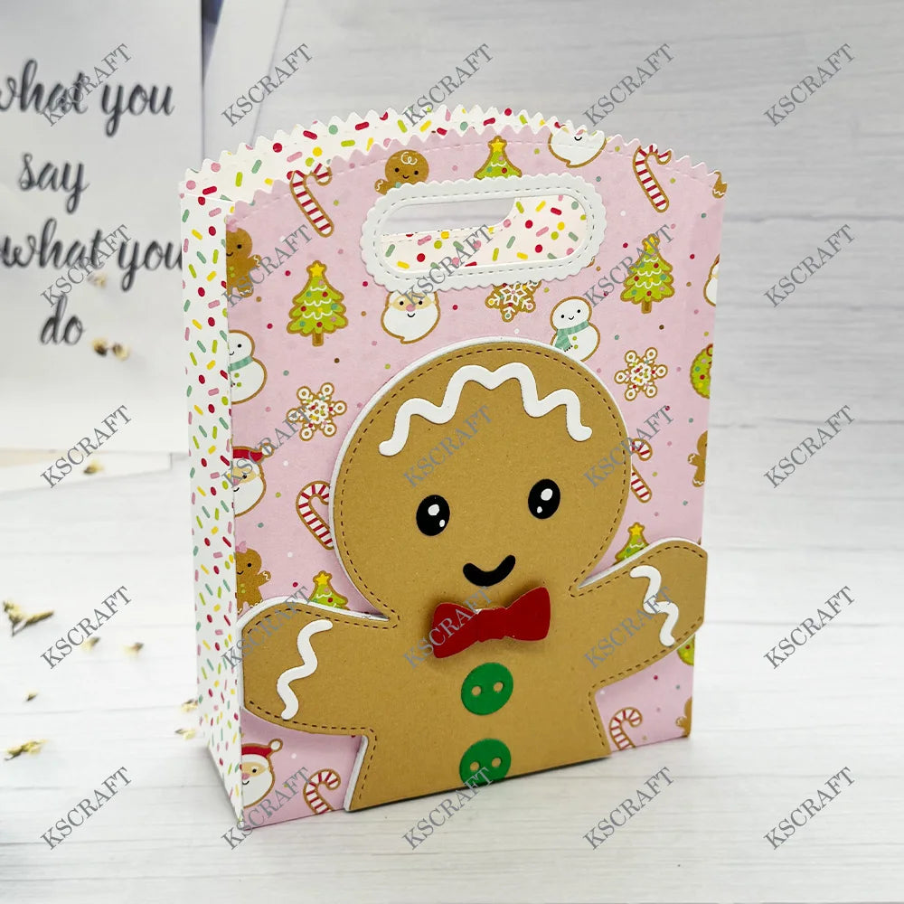 KSCRAFT Gift Bag Christmas Add On Cutting Dies Stencils for DIY Scrapbooking Decorative Embossing DIY Paper Cards