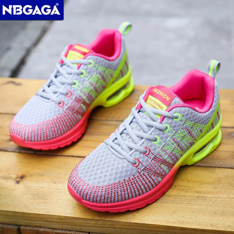 Four Seasons Breathable Sports Running Shoes Outdoor Women Lightweight Tenis Sneaker Non Slip Ladies Jogging Shoes