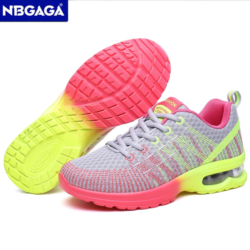 Four Seasons Breathable Sports Running Shoes Outdoor Women Lightweight Tenis Sneaker Non Slip Ladies Jogging Shoes