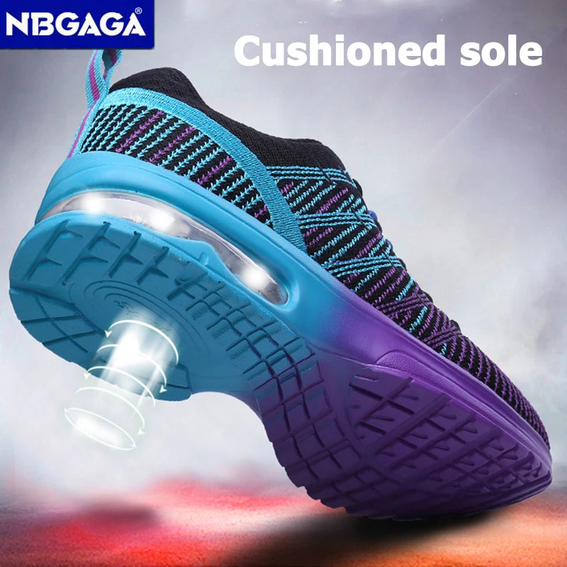 Four Seasons Breathable Sports Running Shoes Outdoor Women Lightweight Tenis Sneaker Non Slip Ladies Jogging Shoes