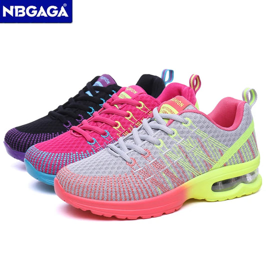Four Seasons Breathable Sports Running Shoes Outdoor Women Lightweight Tenis Sneaker Non Slip Ladies Jogging Shoes